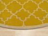Moroccan Yellow Round Hand Tufted 60 X 60  Area Rug 834-131972 Thumb 1