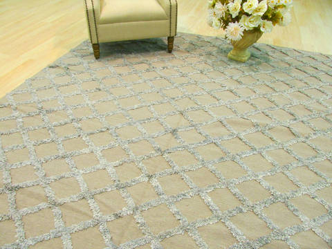 Beige Hand Woven 100 X 140 Area Rug 834-131992 Image 1