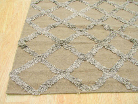 Beige Hand Woven 100 X 140 Area Rug 834-131992 Image 2
