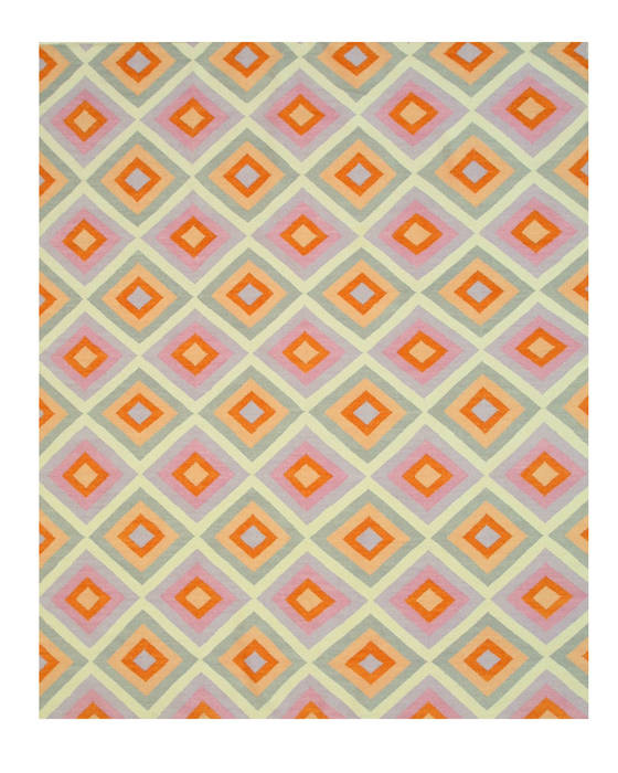 Modern-Contemporary Multicolor Hand Made 100 X 140 Area Rug 834-132004 Image 0