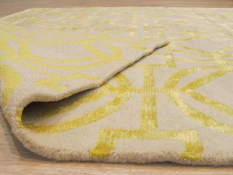 Tibetan Beige Hand Knotted 50 X 80  Area Rug 834-132018 Image 2