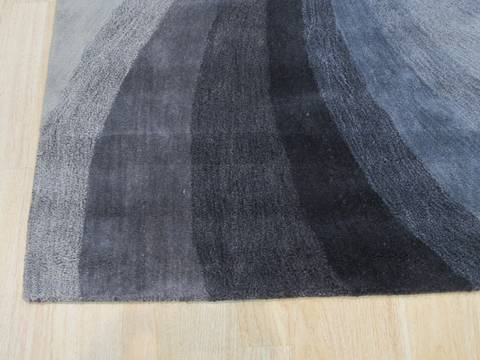 Modern-Contemporary Blue Hand Tufted 119 X 149 Area Rug 834-132026 Image 1