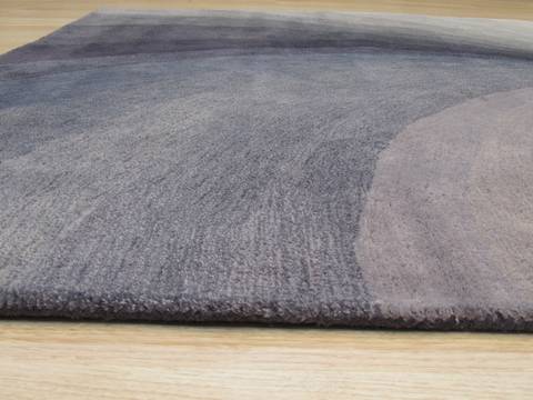 Modern-Contemporary Blue Hand Tufted 119 X 149 Area Rug 834-132026 Image 2