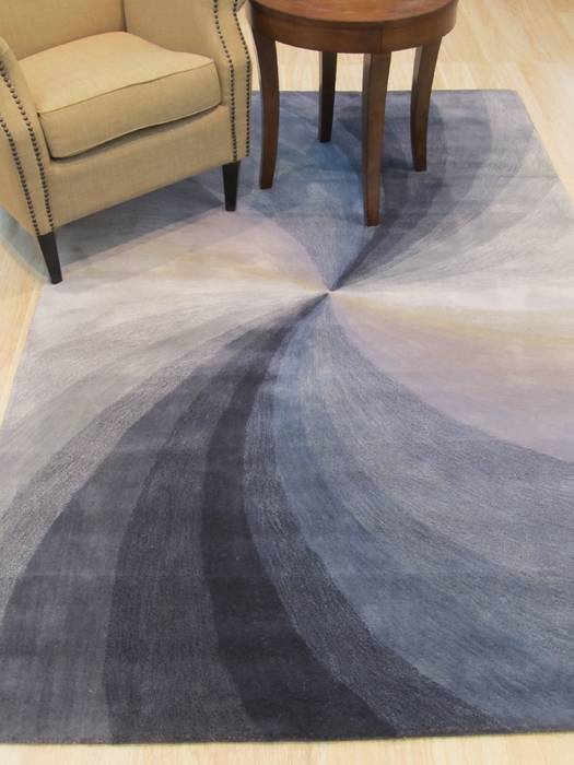 Modern-Contemporary Blue Hand Tufted 119 X 149 Area Rug 834-132026 Image 3