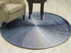 Modern-Contemporary Blue Round Hand Tufted 40 X 40  Area Rug 834-132027 Thumb 3