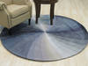 Modern-Contemporary Blue Round Hand Tufted 40 X 40 Area Rug 834-132027 Thumb 3