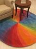 Modern-Contemporary Multicolor Round Hand Tufted 79 X 79 Area Rug 834-132043 Thumb 3