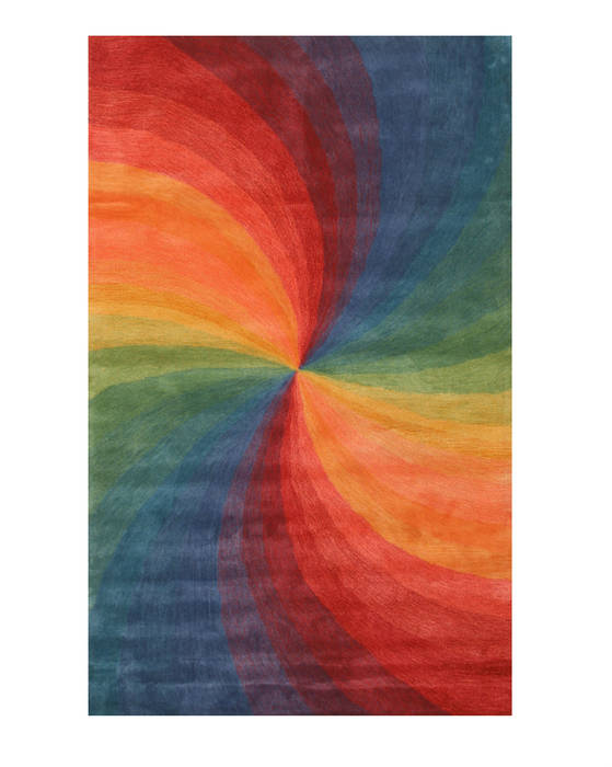 Modern-Contemporary Multicolor Hand Tufted 89 X 119 Area Rug 834-132044 Image 0