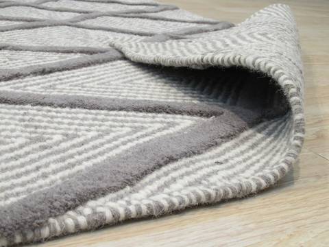 Grey Hand Made 60 X 90 Area Rug 834-132054 Image 2