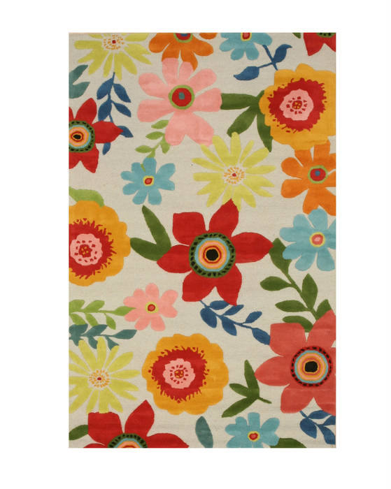 Beige Hand Tufted 79 X 99 Area Rug 834-132075 Image 0