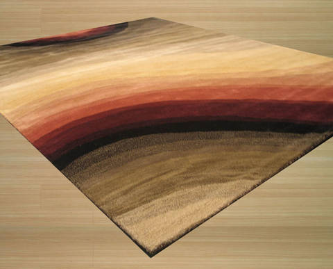 Modern-Contemporary Multicolor Hand Tufted 96 X 136 Area Rug 834-132106 Image 1