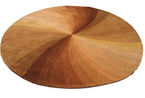 Modern-Contemporary Brown Round Hand Tufted 60 X 60 Area Rug 834-132133 Image 1