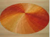 Modern-Contemporary Orange Round Hand Tufted 40 X 40 Area Rug 834-132140 Thumb 1