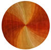 Modern-Contemporary Orange Round Hand Tufted 40 X 40 Area Rug 834-132140 Thumb 0