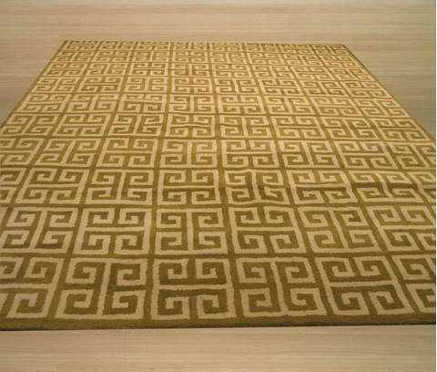 Green Hand Tufted 79 X 99 Area Rug 834-132170 Image 2