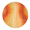 Modern-Contemporary Orange Round Hand Tufted 40 X 40  Area Rug 834-132174 Thumb 0
