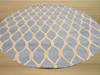  Blue Round Hand Tufted 60 X 60  Area Rug 834-132202 Thumb 1