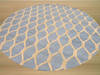  Blue Round Hand Tufted 60 X 60  Area Rug 834-132202 Thumb 2