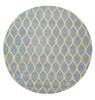  Blue Round Hand Tufted 60 X 60  Area Rug 834-132202 Thumb 0