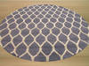  Grey Round Hand Tufted 60 X 60  Area Rug 834-132207 Thumb 1
