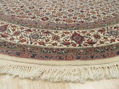 Tabriz Red Round Hand Knotted 60 X 60 Area Rug 834-132225 Image 2