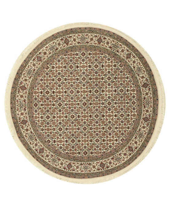 Tabriz Red Round Hand Knotted 60 X 60 Area Rug 834-132225 Image 0