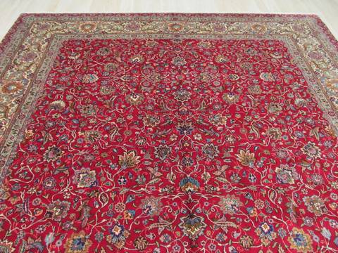 Tabriz Red Hand Knotted 93 X 1711 Area Rug 834-132233 Image 2