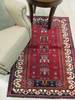 Hamedan Red Hand Knotted 35 X 51 Area Rug 834-132241 Thumb 3