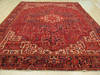 Heriz Red Hand Knotted 102 X 129  Area Rug 834-132242 Thumb 3