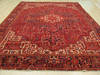 Heriz Red Hand Knotted 102 X 129 Area Rug 834-132242 Thumb 3