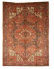 Heriz Red Hand Knotted 98 X 131  Area Rug 834-132246 Thumb 0