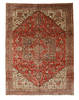 Heriz Red Hand Knotted 910 X 133 Area Rug 834-132256 Thumb 0