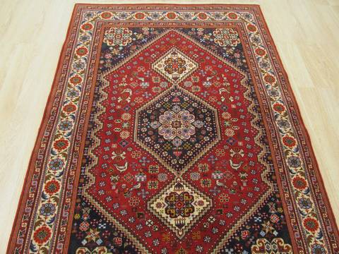 Abadeh Beige Hand Knotted 41 X 65 Area Rug 834-132263 Image 4
