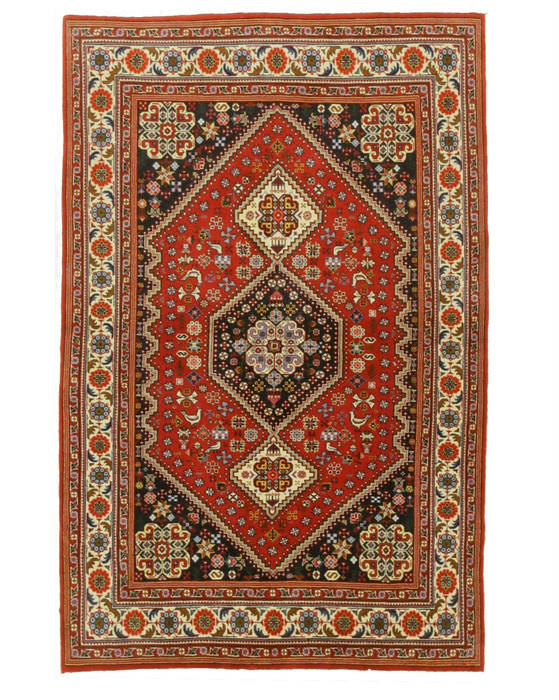 Abadeh Beige Hand Knotted 41 X 65 Area Rug 834-132263 Image 0