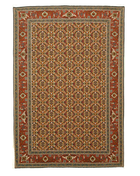 Tabriz Red Hand Knotted 69 X 910 Area Rug 834-132277 Image 0