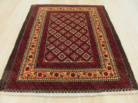 Baluch Red Hand Knotted 24 X 211 Area Rug 834-132284 Image 3