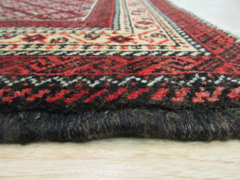 Baluch Red Hand Knotted 24 X 29 Area Rug 834-132285 Image 2