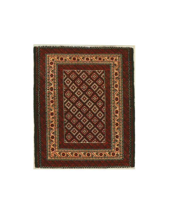 Baluch Red Hand Knotted 24 X 29 Area Rug 834-132285 Image 0