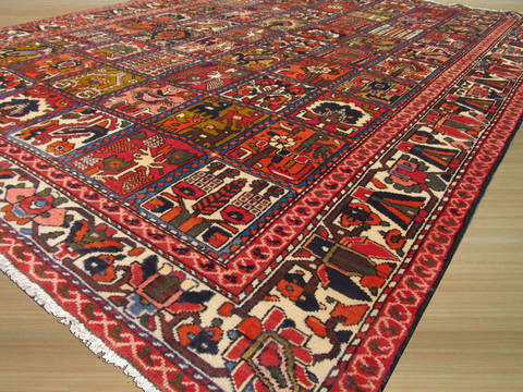 Bakhtiar Multicolor Hand Knotted 610 X 92 Area Rug 834-132292 Image 1