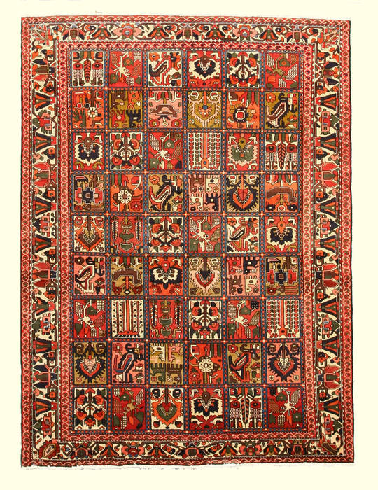 Bakhtiar Multicolor Hand Knotted 610 X 92 Area Rug 834-132292 Image 0