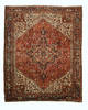 Heriz Red Hand Knotted 103 X 128  Area Rug 834-132306 Thumb 0