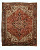 Heriz Red Hand Knotted 103 X 128 Area Rug 834-132306 Thumb 0