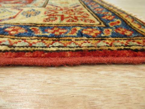 Kazak Red Hand Knotted 36 X 51 Area Rug 834-132343 Image 2