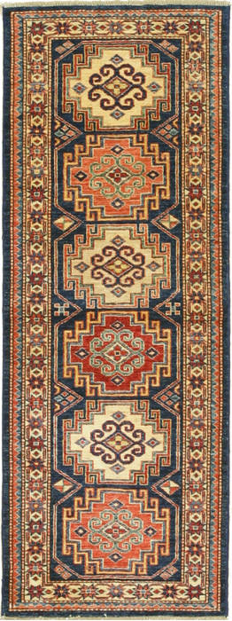 Kazak Red Runner Hand Knotted 23 X 60 Area Rug 834-132344 Image 0