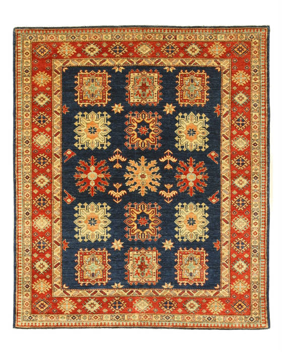 Kazak Blue Hand Knotted 62 X 73 Area Rug 834-132349 Image 0
