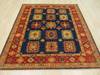 Kazak Blue Hand Knotted 62 X 73  Area Rug 834-132349 Thumb 2