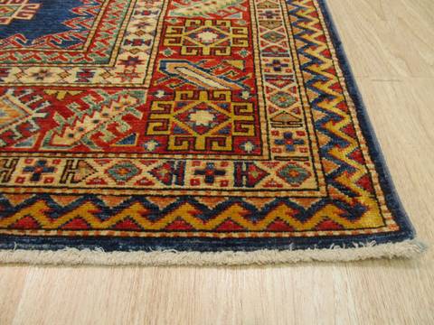 Kazak Blue Hand Knotted 611 X 97 Area Rug 834-132350 Image 1