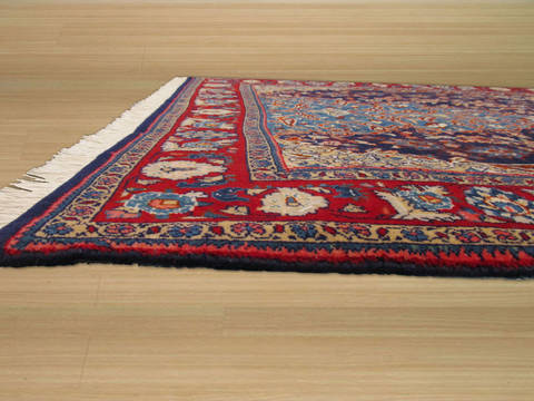Sarouk Blue Hand Knotted 35 X 53 Area Rug 834-132366 Image 3