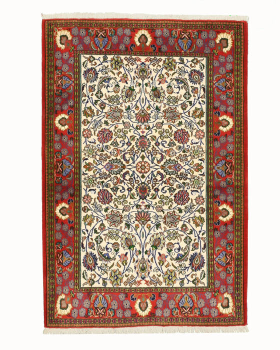 Qum Purple Hand Knotted 37 X 53 Area Rug 834-132367 Image 0