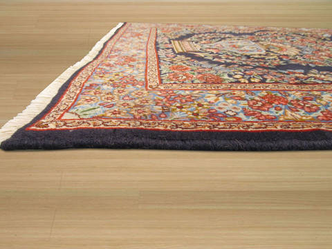 Kerman Beige Hand Knotted 39 X 53 Area Rug 834-132372 Image 3